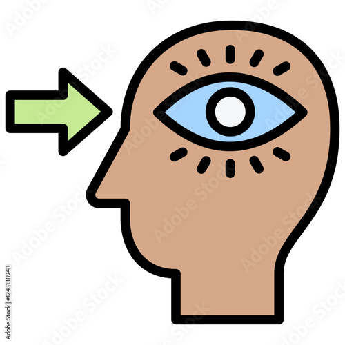 Perception Outline Color Icon