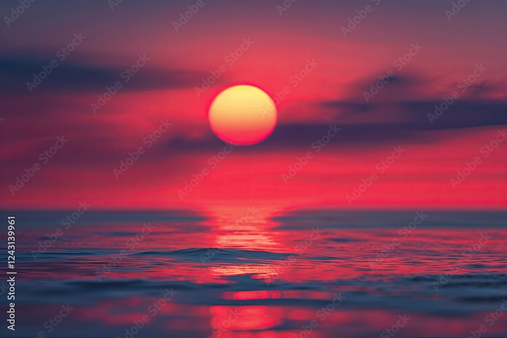 Crimson Sunset Background with Smooth Gradient Texture Crimson Sunset Background with Smooth Gradient Texture
