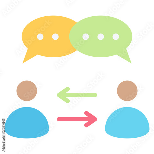 Interpersonal Relationship Flat Icon