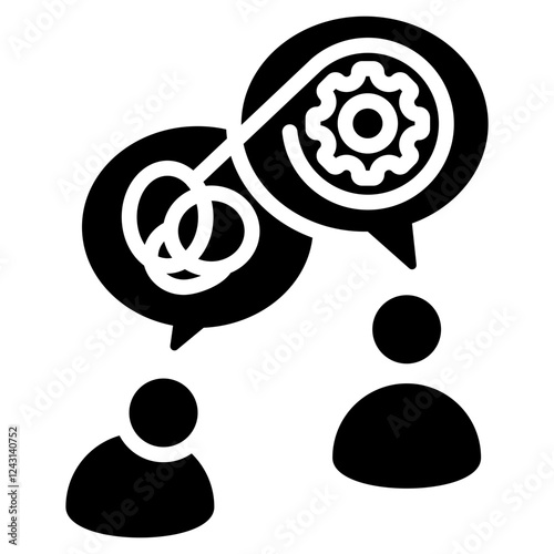 Psychotherapy Glyph Icon