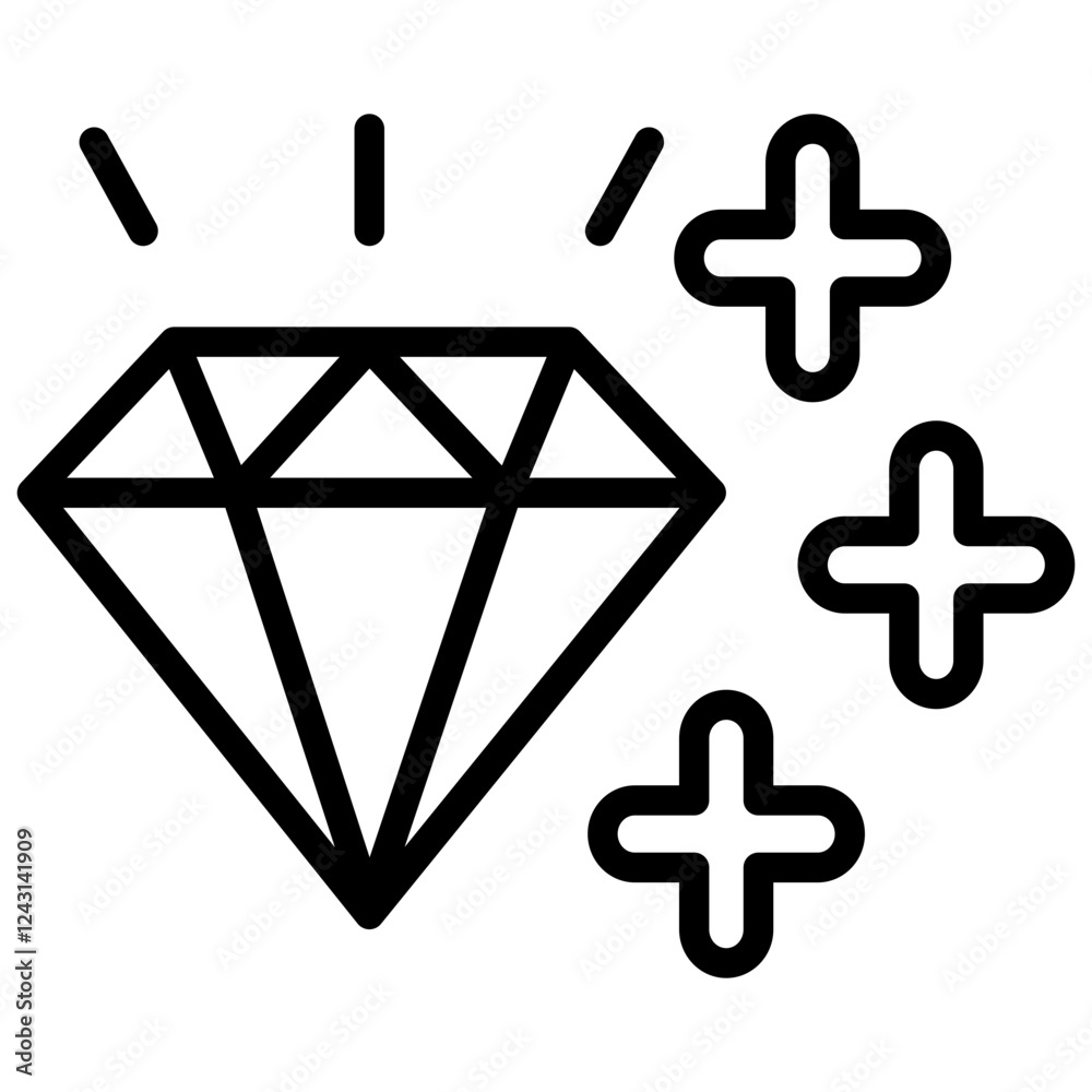 Fototapeta premium Value Outline Icon