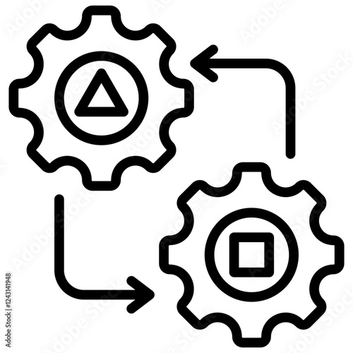 Behavior Modification Outline Icon