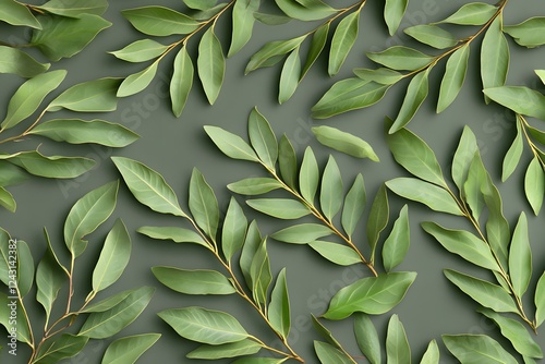 Wallpaper Mural Green Leaves: Nature's Beauty, Vibrant Hues, Tranquil Scene Torontodigital.ca