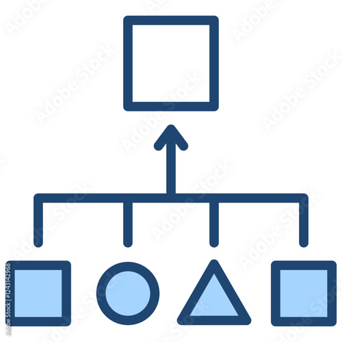Generalization Blue Icon
