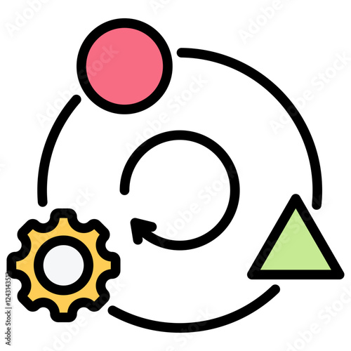 Adaptation Outline Color Icon