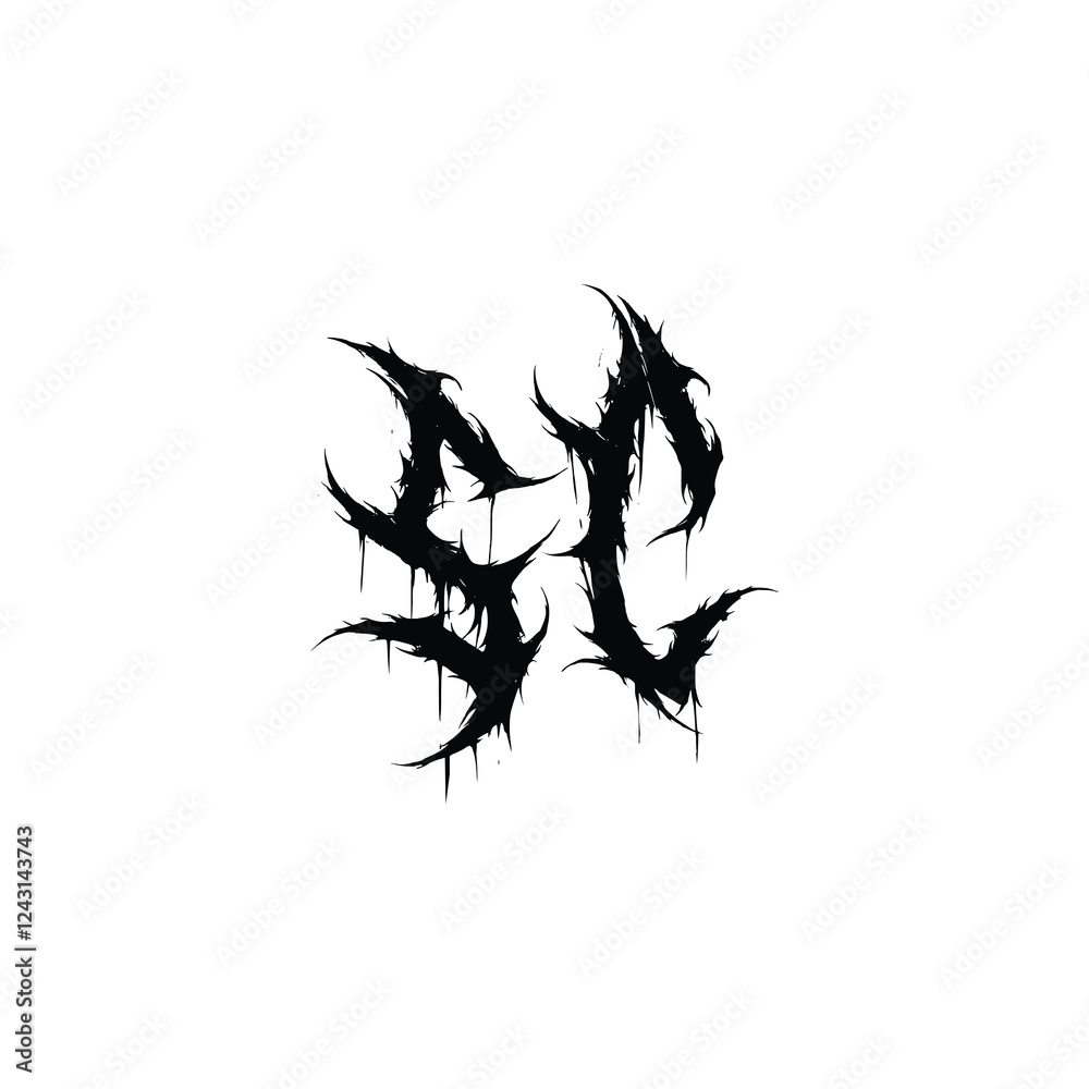 Naklejka premium SC monogram logo design letter text name symbol monochrome logotype alphabet character simple logo