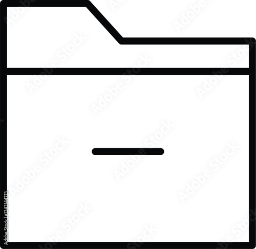 folder minus sign.eps