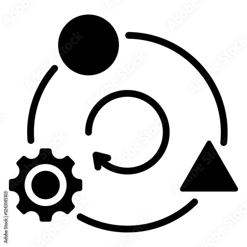 Adaptation Glyph Icon