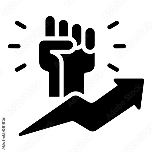 Motivation Glyph Icon