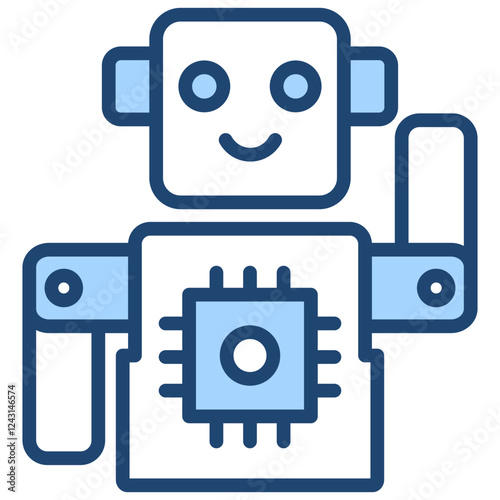 Robotic Blue Icon