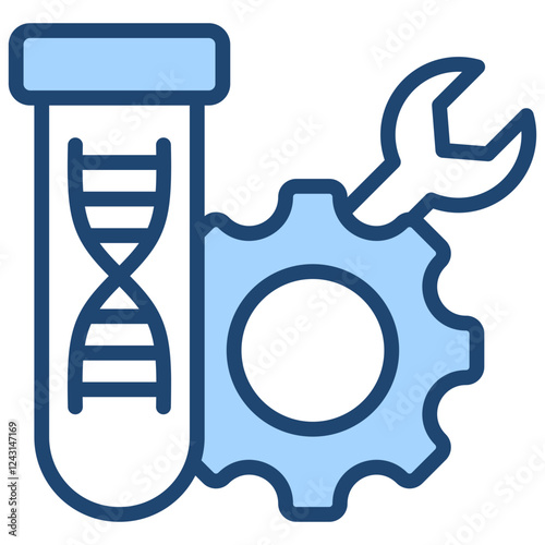 Bioengineering Blue Icon
