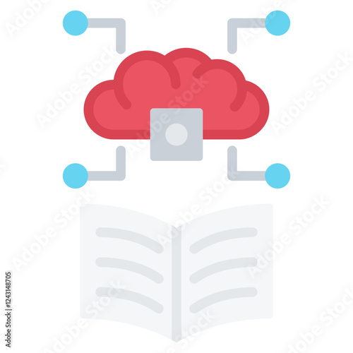 Machine Learning Flat Icon