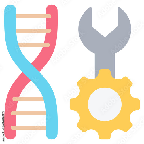 Genetic Engineering Flat Icon
