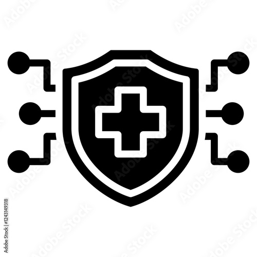 Insurtech Glyph Icon