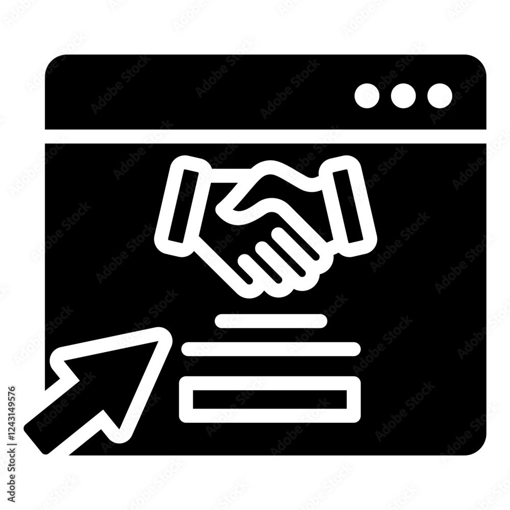Smart Contract Glyph Icon Smart Contract Glyph Icon