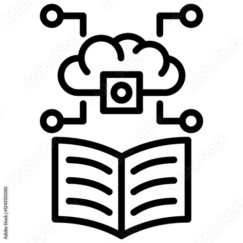 Machine Learning Outline Icon