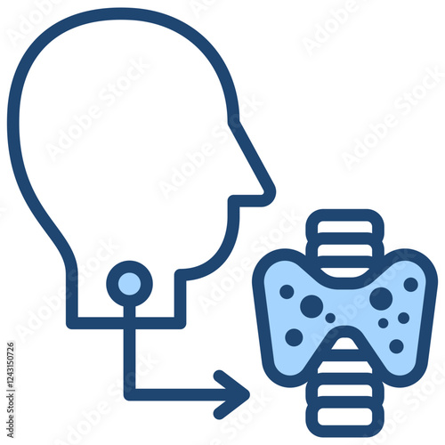 Endocrinology Blue Icon