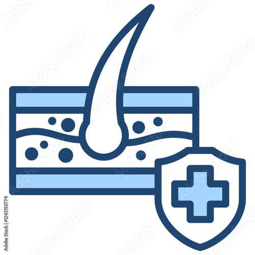 Dermatology Blue Icon