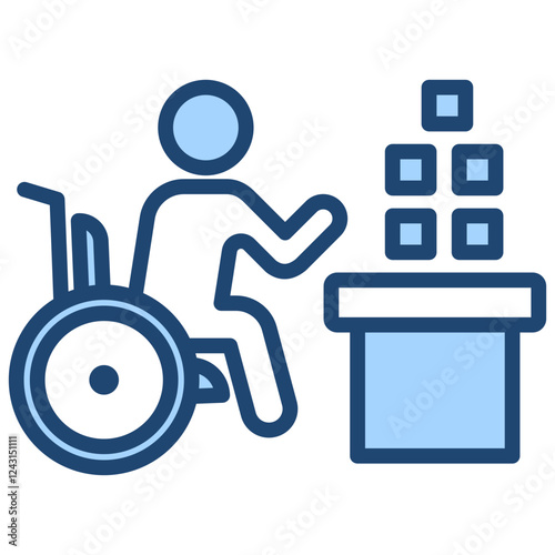 Occupational Therapy Blue Icon