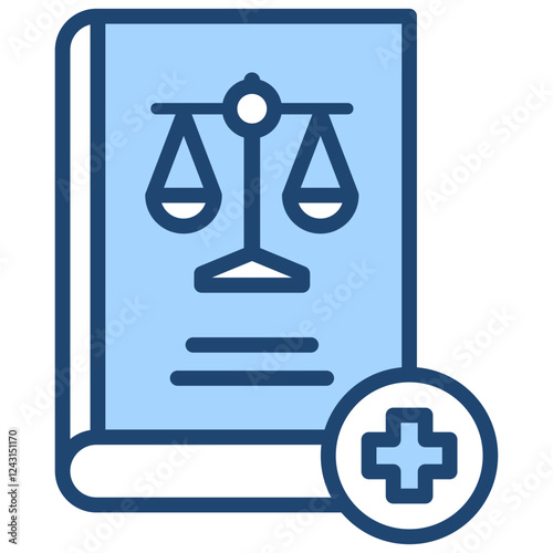Medical Ethic Blue Icon