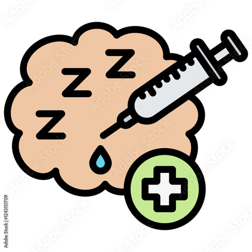 Anesthesiology Outline Color Icon