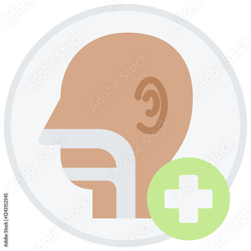 Otolaryngology Flat Icon