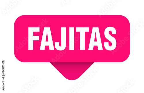 fajitas sticker. fajitas sign on transparent background