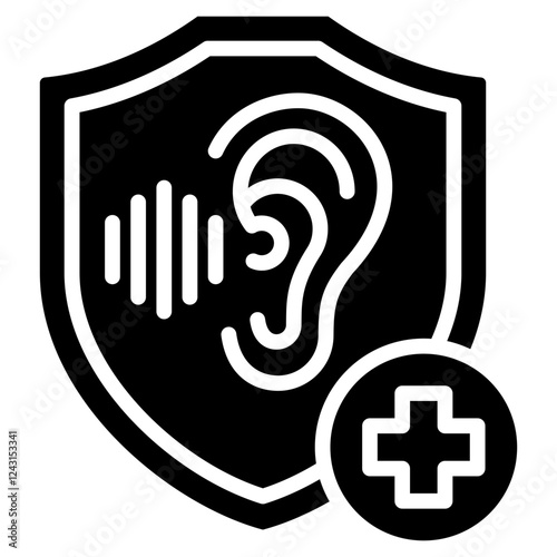 Audiology Glyph Icon