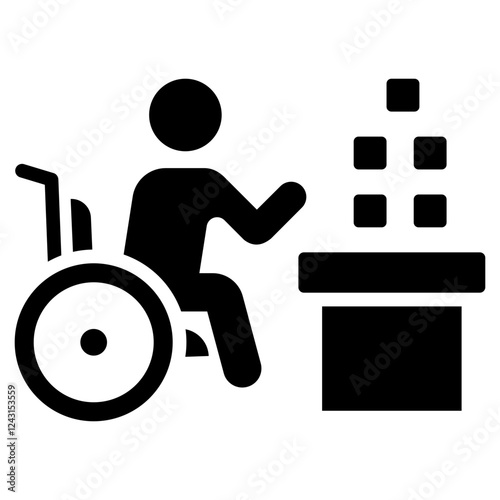 Occupational Therapy Glyph Icon
