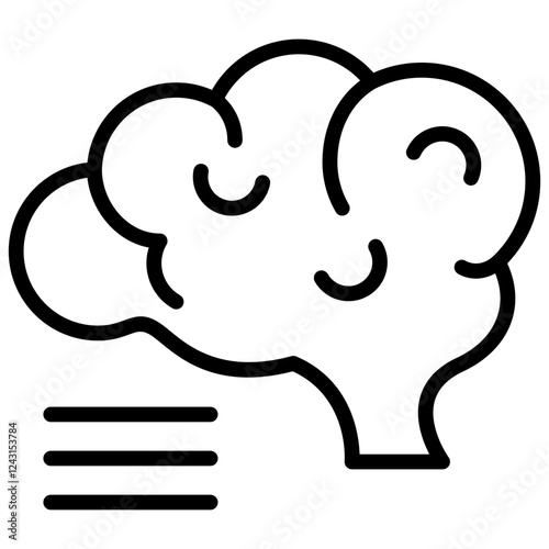 Neuroscience Outline Icon