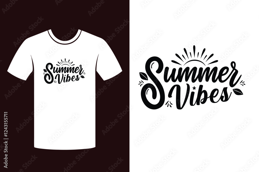 Summer Vibes T-Shirt Design Summer Vibes T-Shirt Design