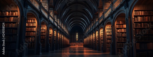 Dark photography of the long room in Knaresborough
