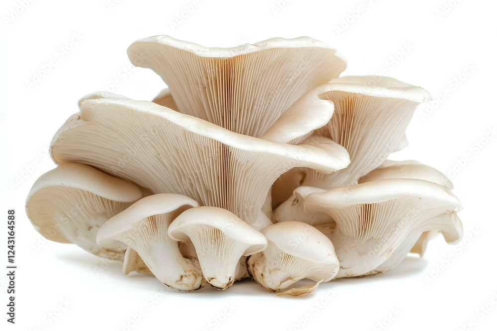 Fototapeta premium a oyster mushroom isolated on white background