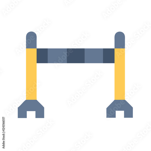 Crossbar Icon on white background