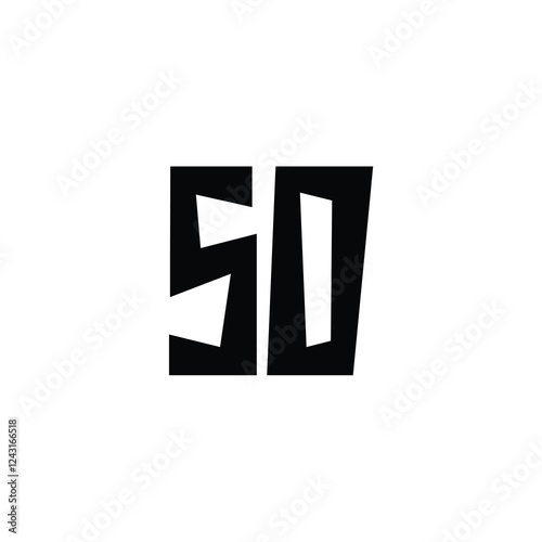 SD monogram logo design letter text name symbol monochrome logotype alphabet character simple logo