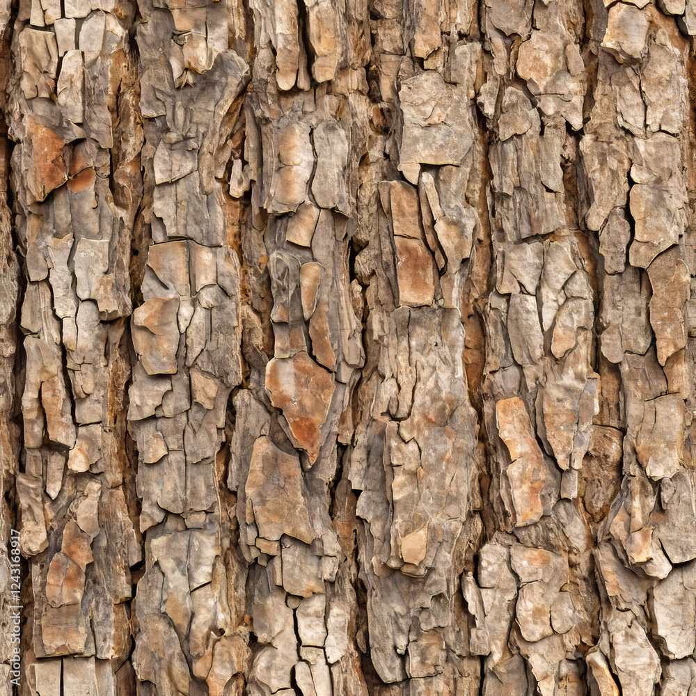 Seamless Tree Bark Texture in Brown Tones Seamless Tree Bark Texture in Brown Tones
