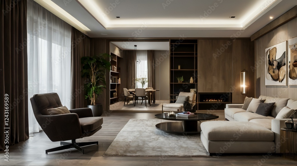 Fototapeta premium modern interior home design