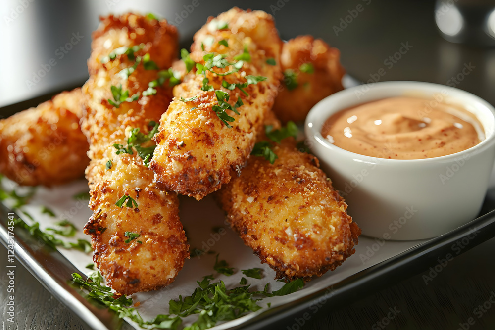 Crispy Fried Cheese Sticks with Creamy Dip Crispy Fried Cheese Sticks with Creamy Dip