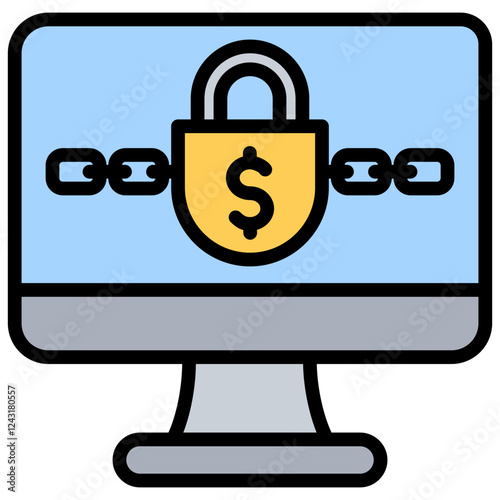 Ransomware Outline Color Icon