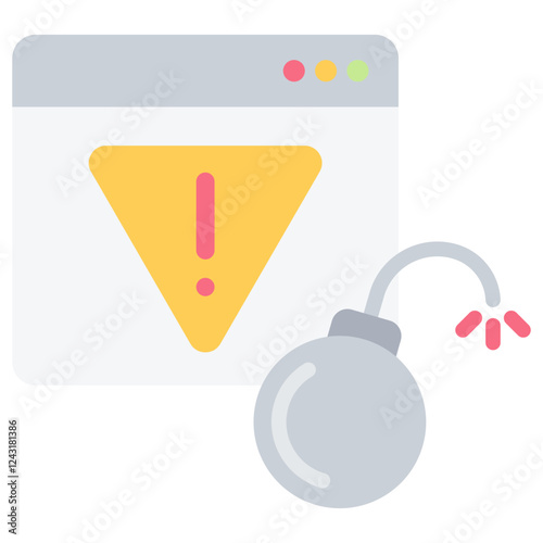 Threat Flat Icon