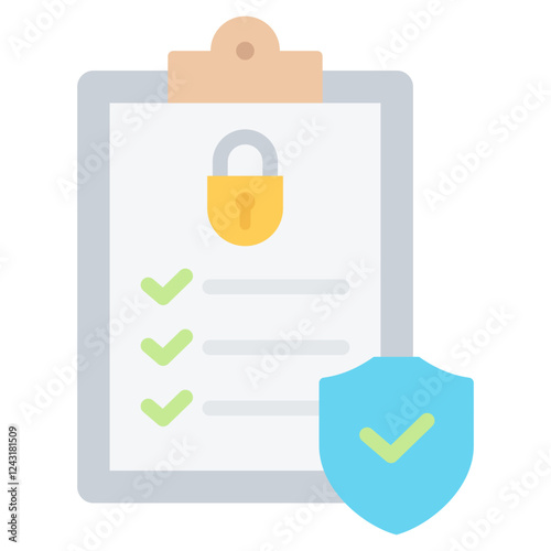 Security Audit Flat Icon