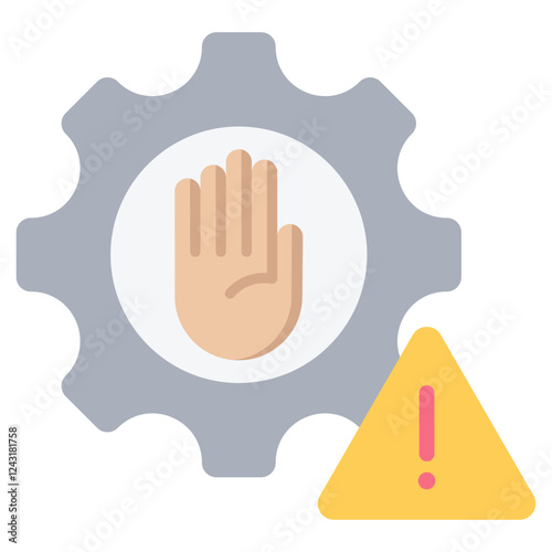 Intrusion Prevention System Flat Icon