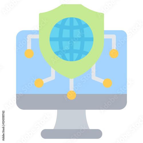 Internet Protocol Security Flat Icon