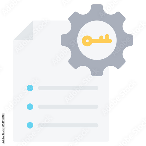 Access Control List Flat Icon