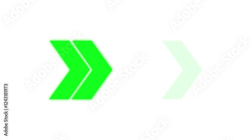 Arrow sign. swipe icon video animation. directional arrow loop, direction arrow line loop animation. blinking arrow navigation. arrow loop animation direction concept. colorful arrow icon ...