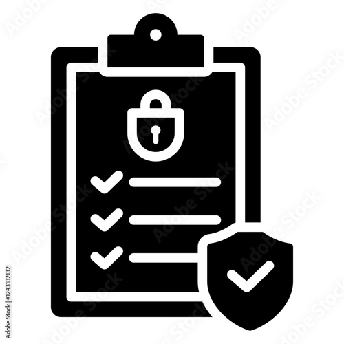 Security Audit Glyph Icon