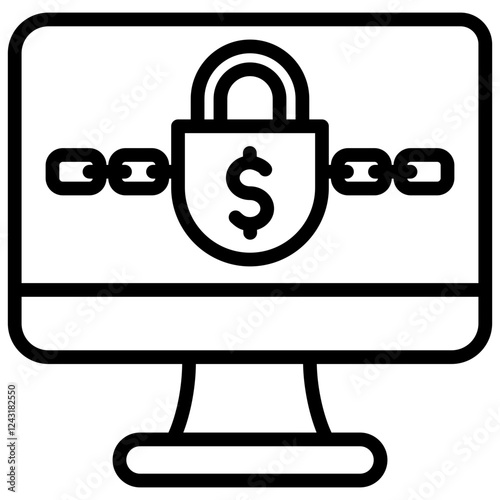 Ransomware Outline Icon