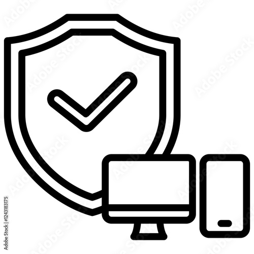 Multifactor Outline Icon