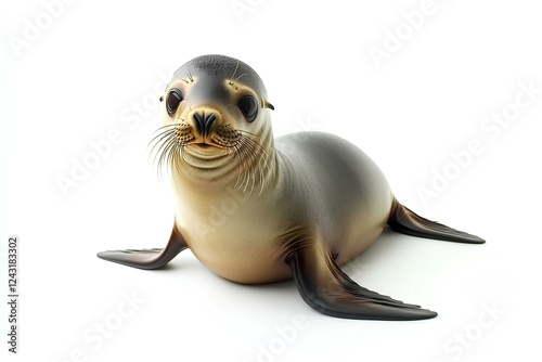 a seal  isolated on white background