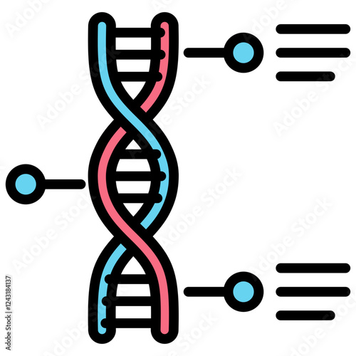 Genome Outline Color Icon